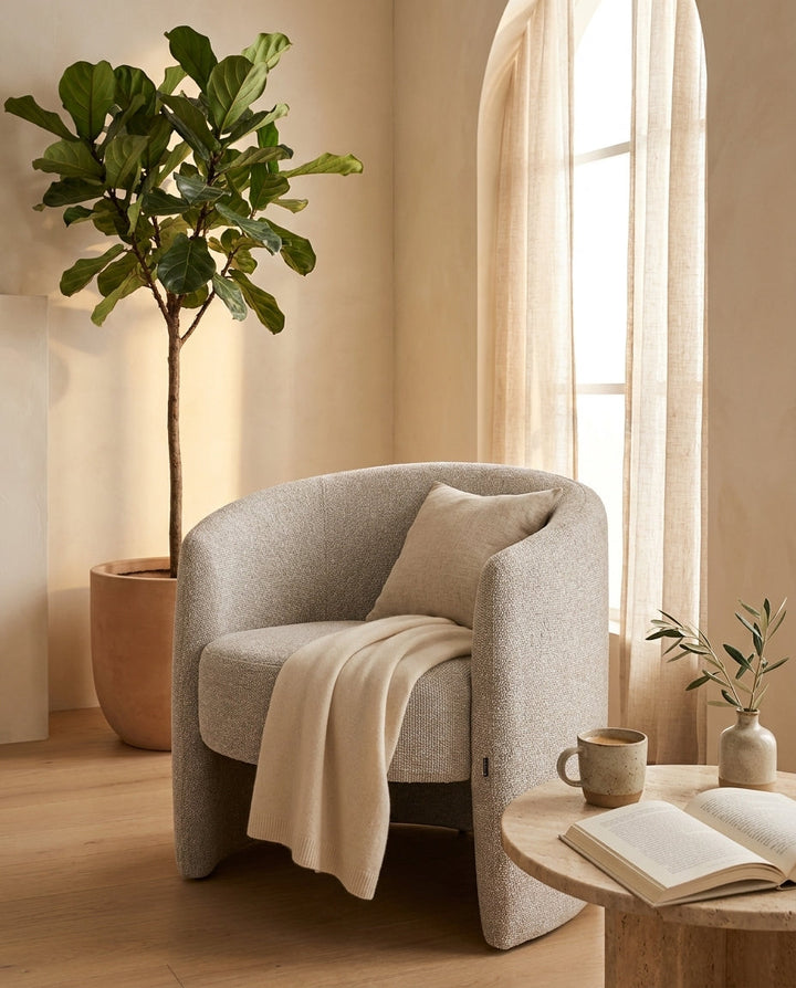 Sillones individuales: de lectura, giratorios y con otomana