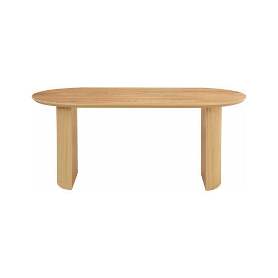 Mesa de Comedor Chipre Natural Vista en Perspectiva