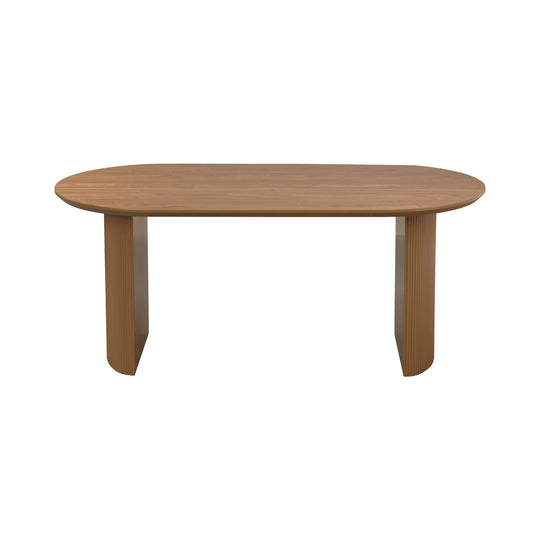 Mesa de Comedor Chipre Nogal Vista en Perspectiva