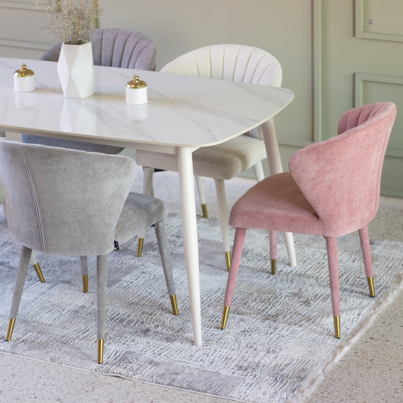 Mesa de comedor Bangkok Blanca 160cm