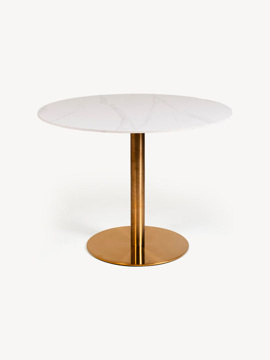 Mesa de Comedor Zadar 100cm blanco, vista lateral