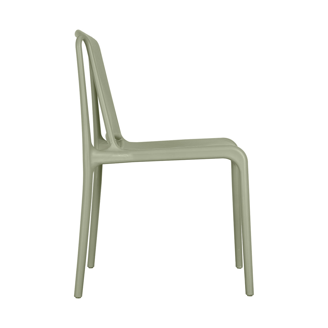 Silla Ext Creta Olivo Vista Lateral