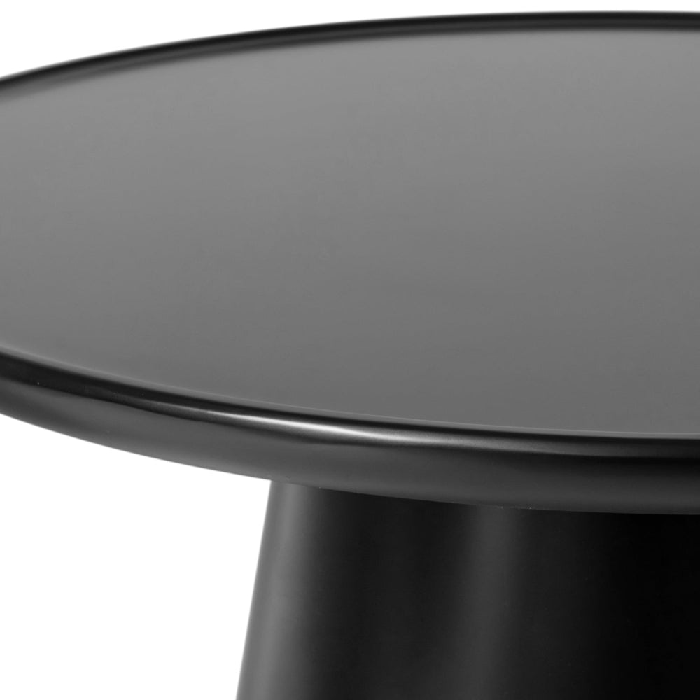 Mesa Lateral Ginebra Negra Vista a Detalle