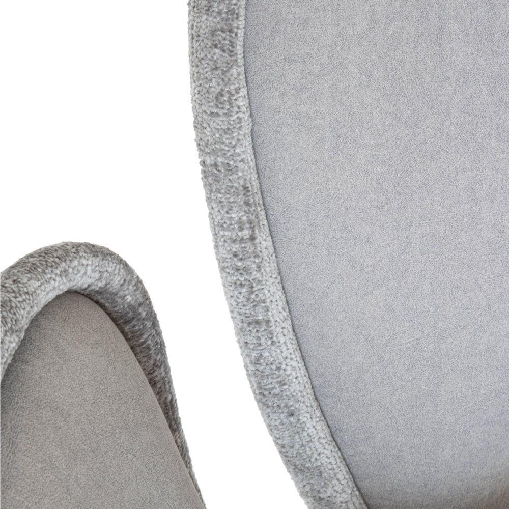 Silla Monaco Gris Vista a Detalle Respaldo