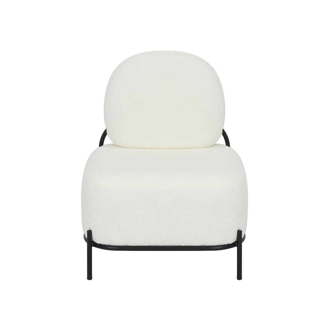 Sillón Individual Chicago Blanco Vista Frontal