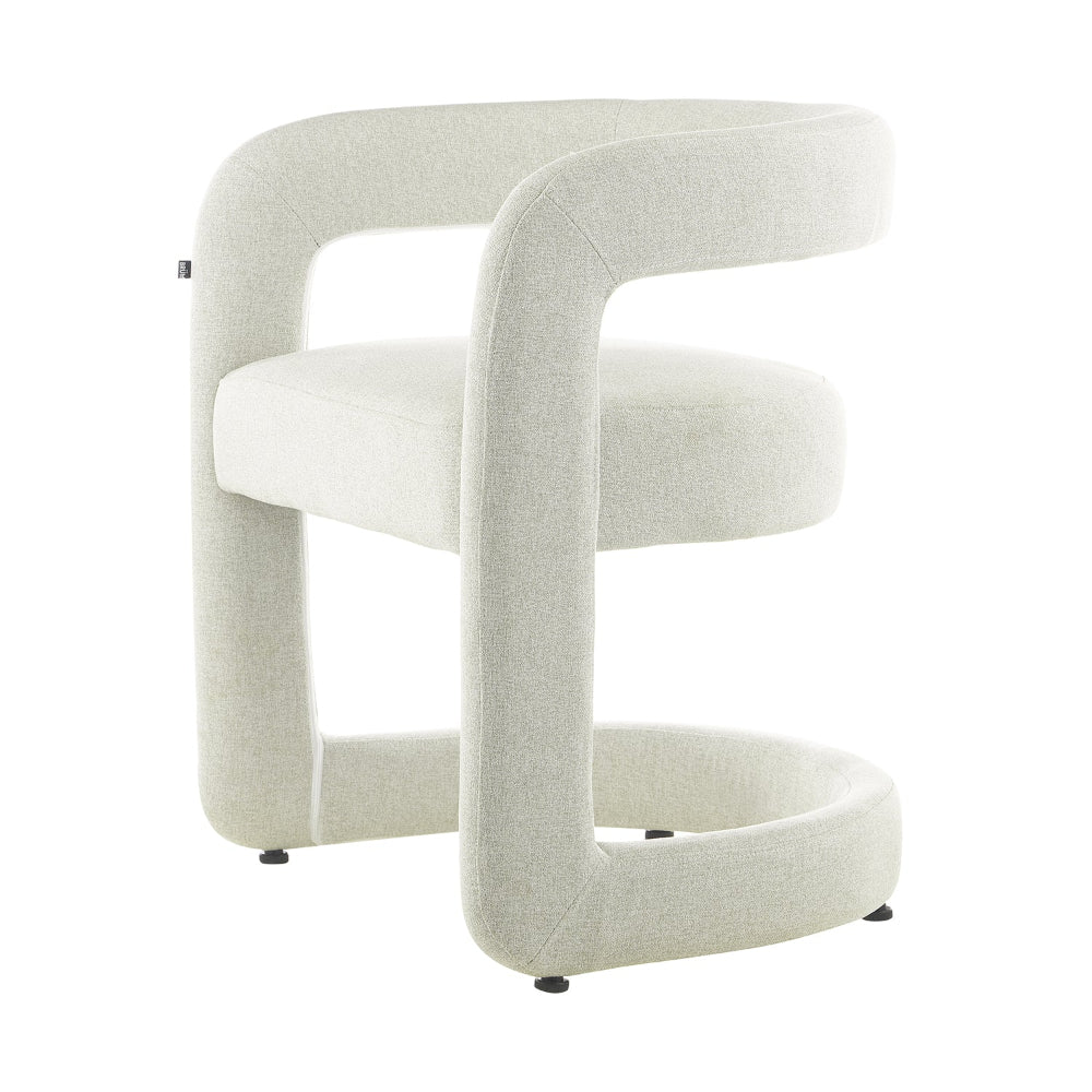 Silla AbuDabi Gris Vista en Perspectiva