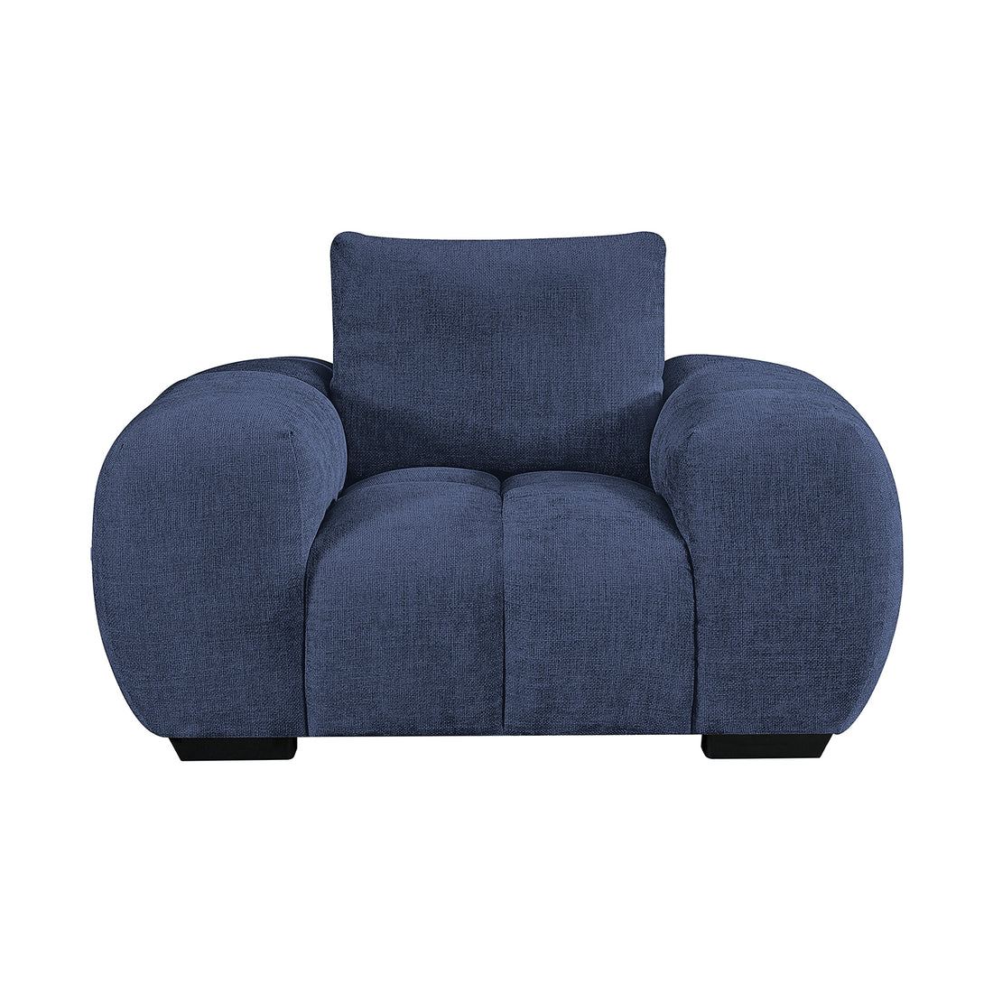 Sillón Ginebra Azul Vista en perspectiva