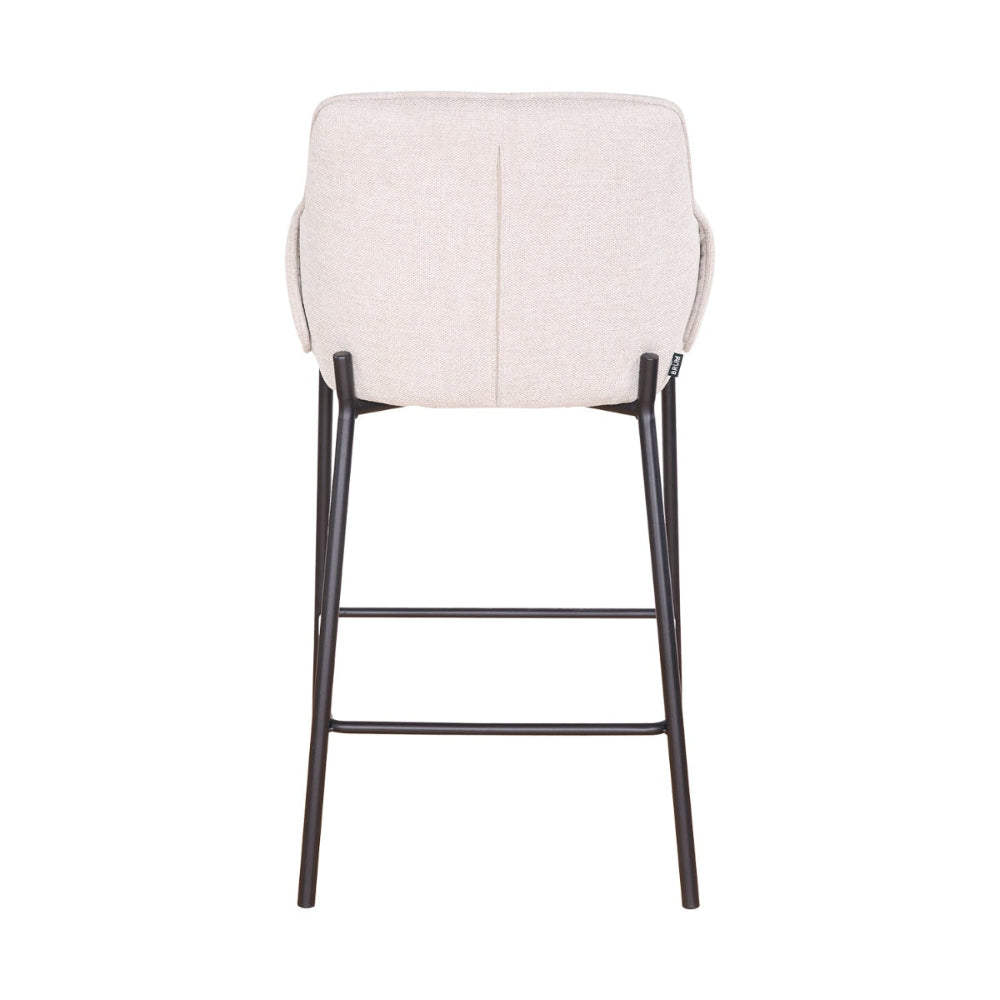 Banco Toronto Pata Negra Beige Vista Trasera