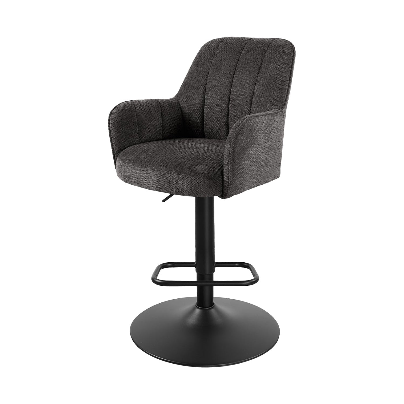 Banco Amsterdam Negro Vista En Perspectiva