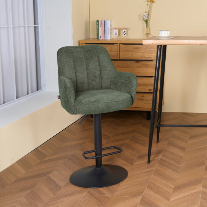 Banco Amsterdam Olive Vista En Perspectiva Con Desayunador