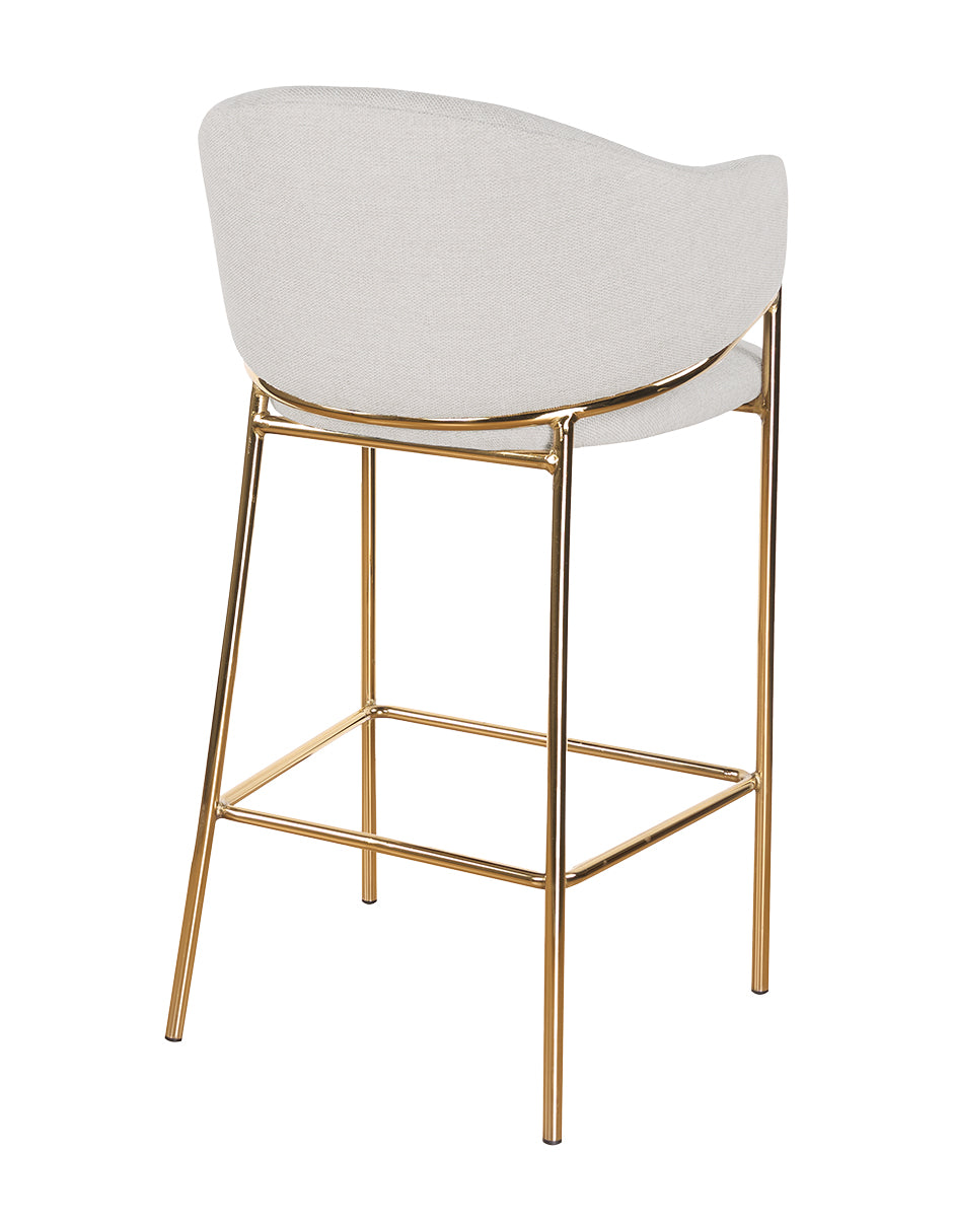 Banco Berlin Beige Vista en Perspectiva Trasera