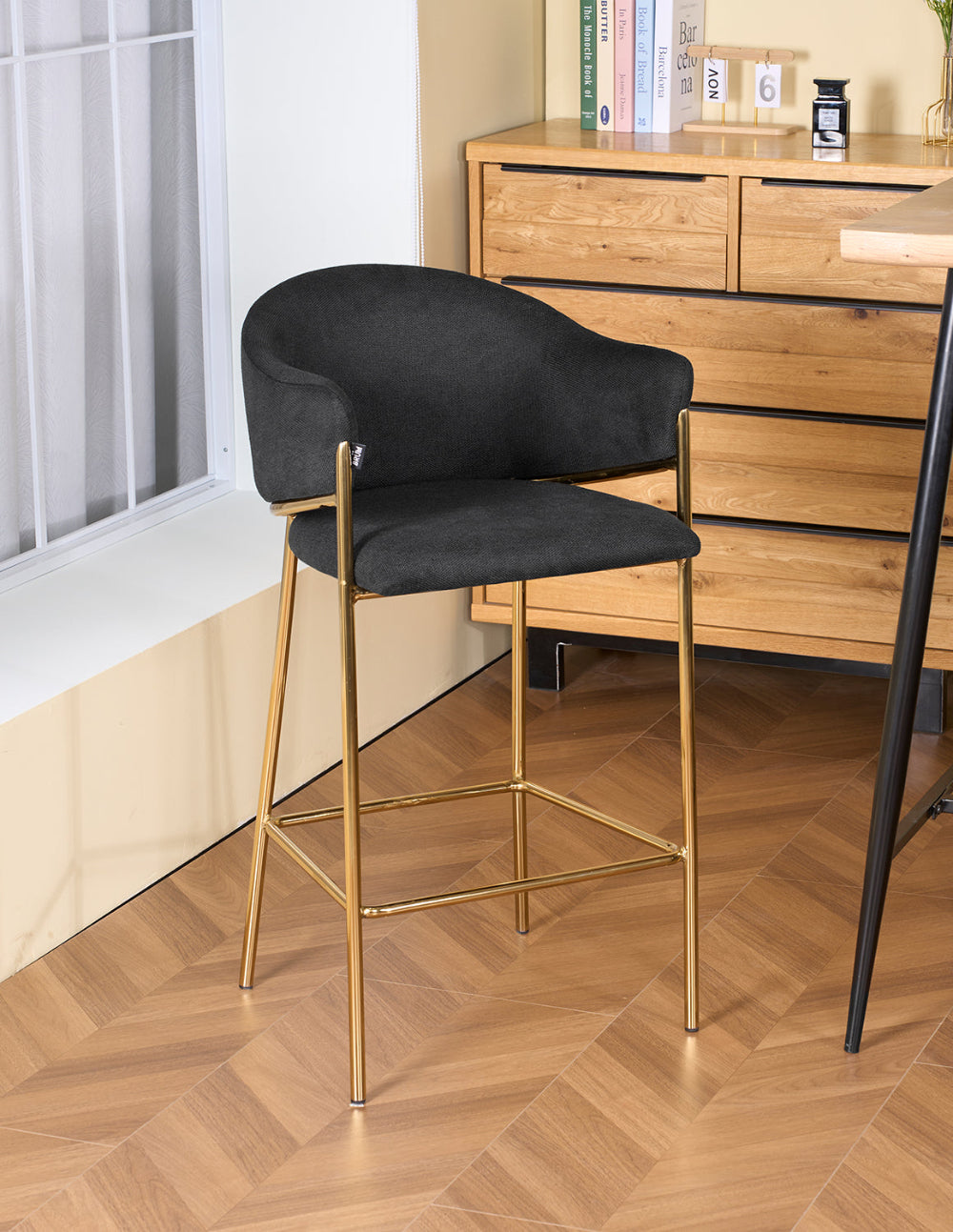 Banco Berlin Negra Vista en Perspectiva en Desayunador