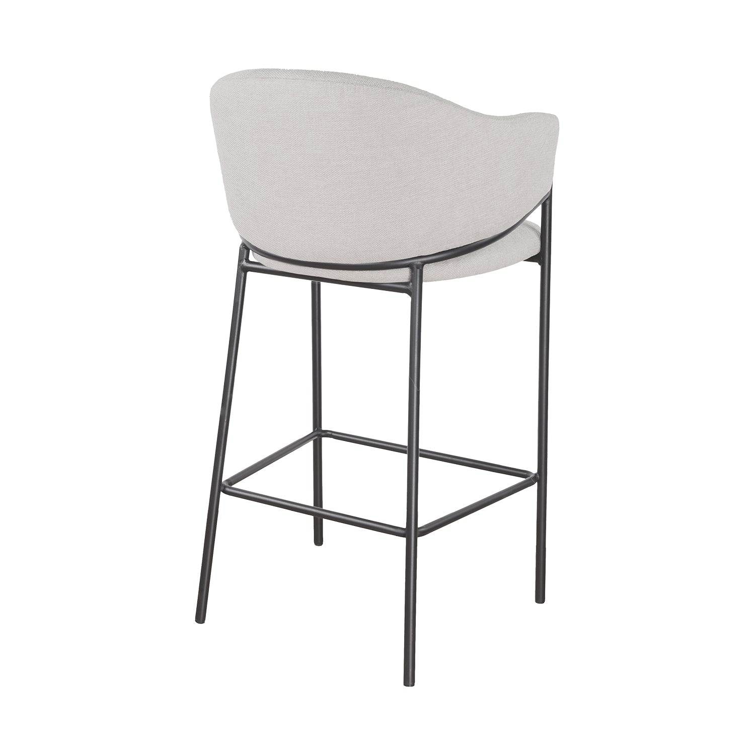 Banco Berlin Pata Negra Beige Vista En Perspectiva Trasera