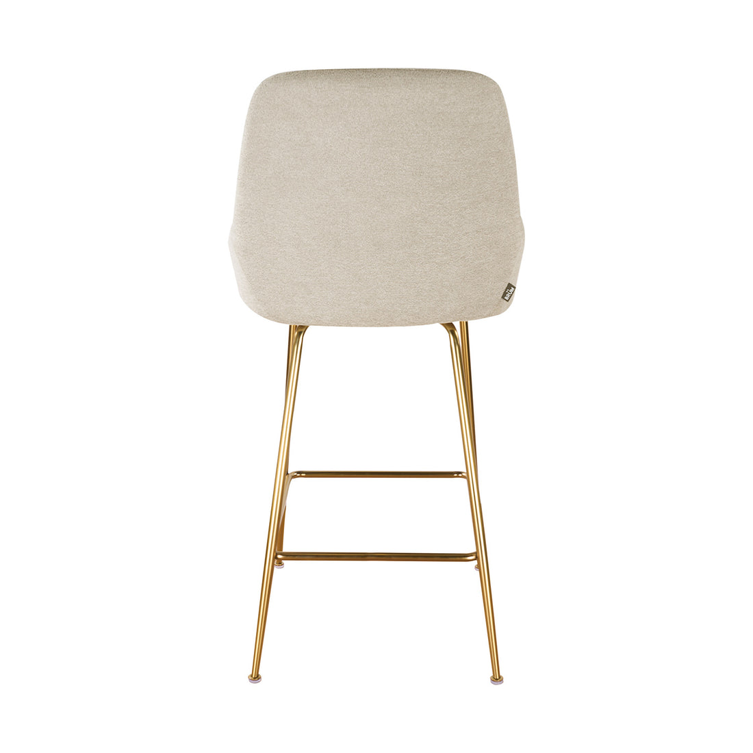 Banco Galicia Beige Pata Dorada Vista Trasera