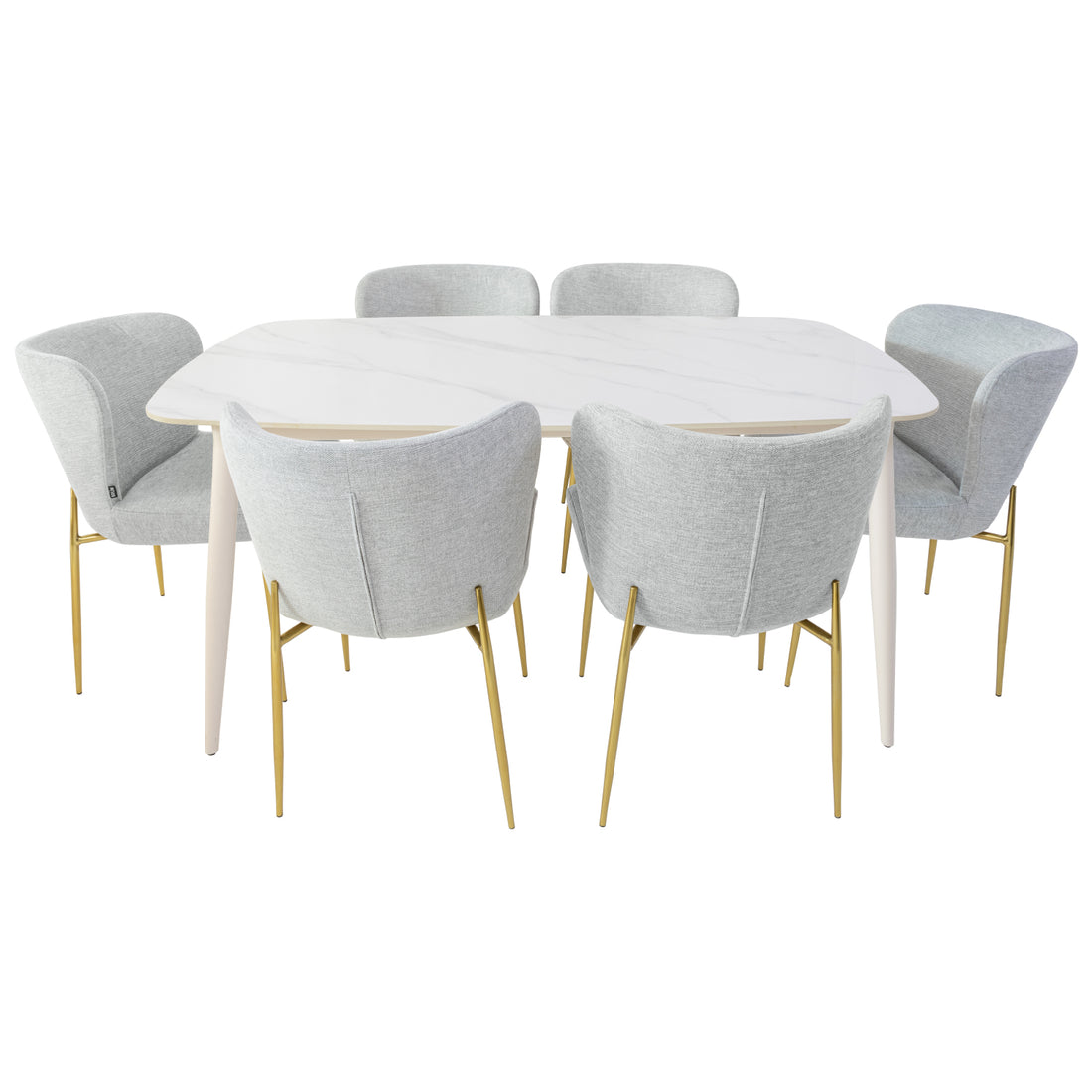 Mesa de comedor Bangkok Blanca 160cm Vista de producto 5