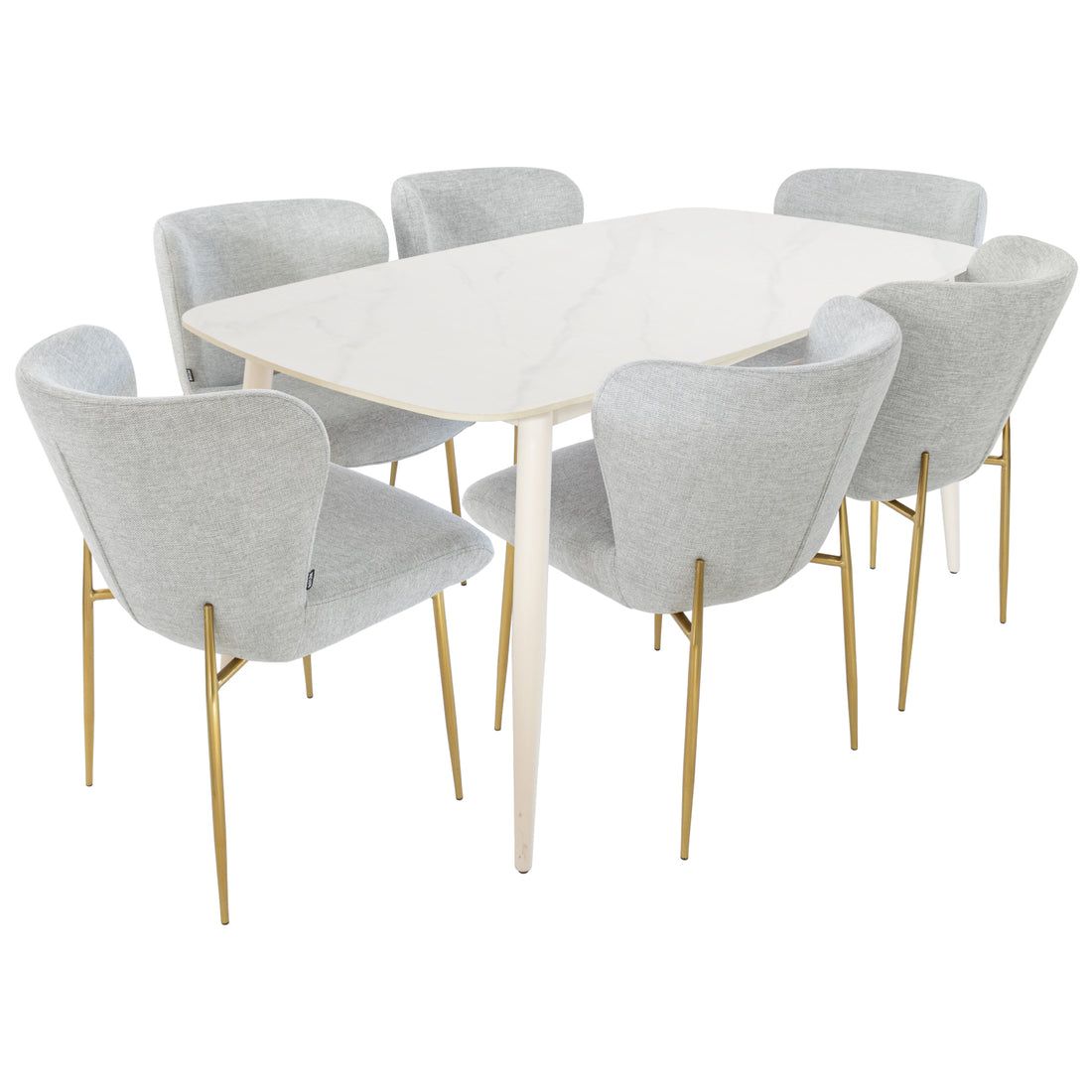 Mesa de comedor Bangkok Blanca 160cm Vista de producto 6