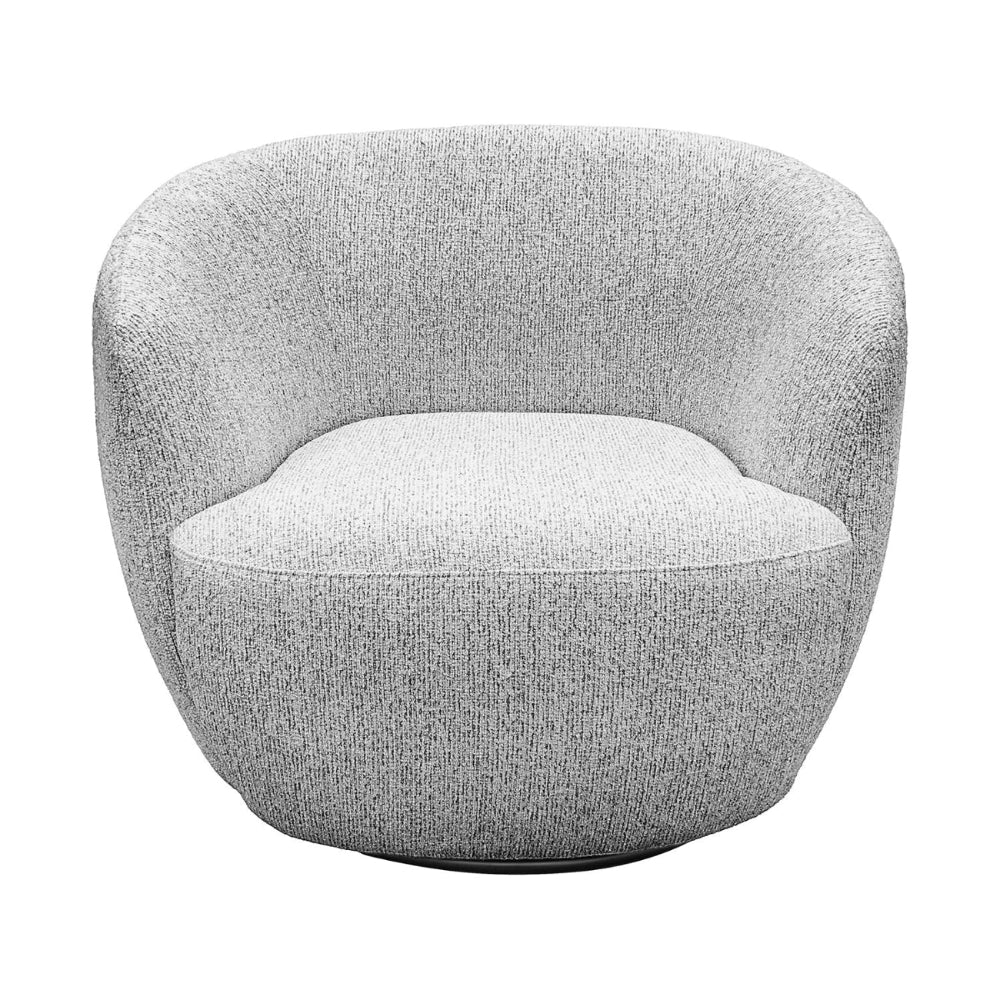Sillón Giratorio Biarritz Gris Vista Frontal