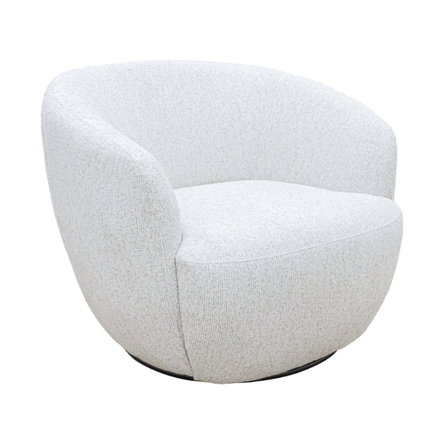 Sillón Giratorio Biarritz Beige Vista en Perspectiva