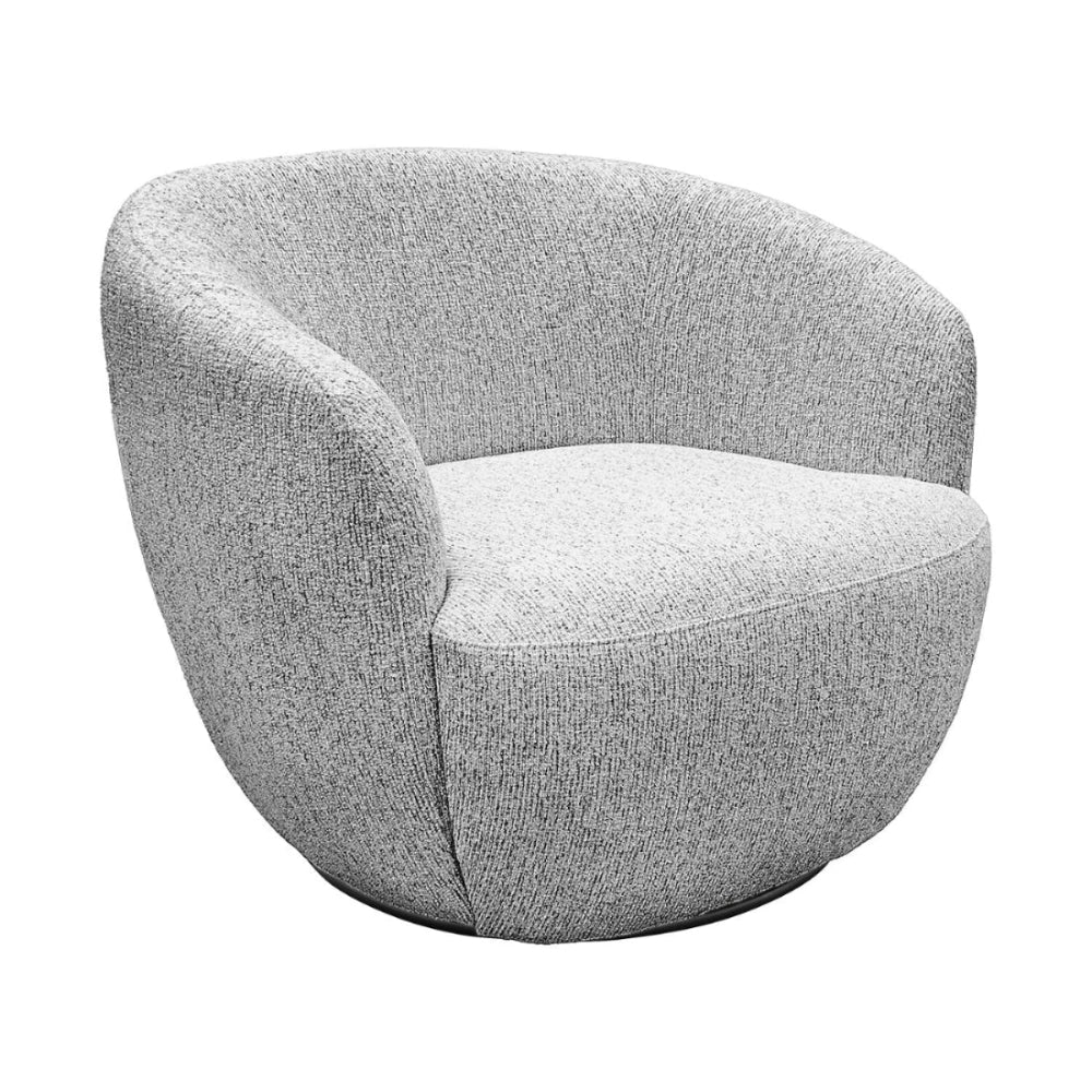 Sillon Giratorio Biarritz Gris Vista en Perspectiva