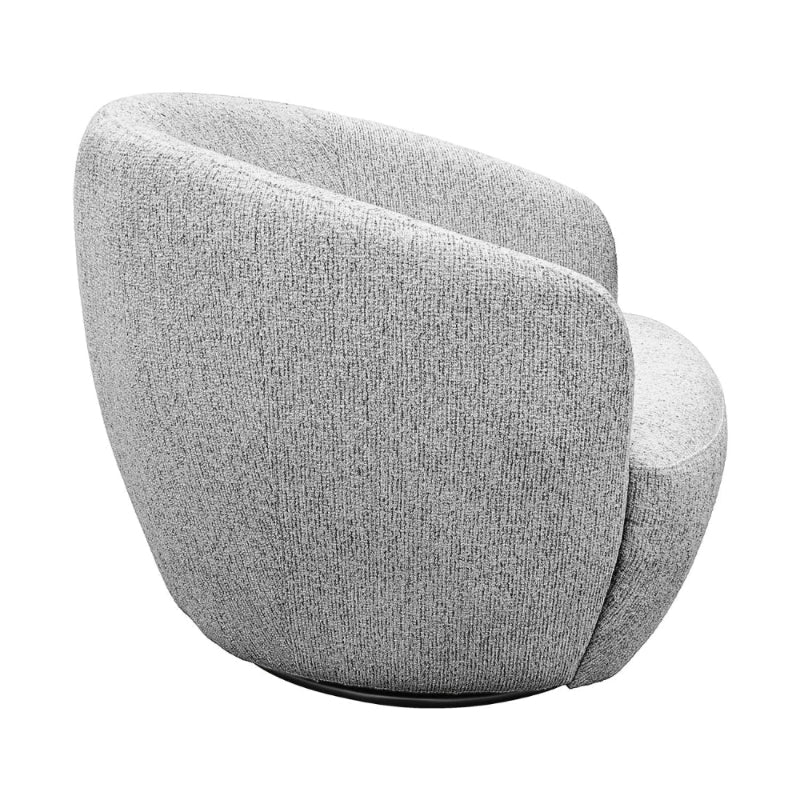 Sillón Giratorio Biarritz Gris Vista Lateral