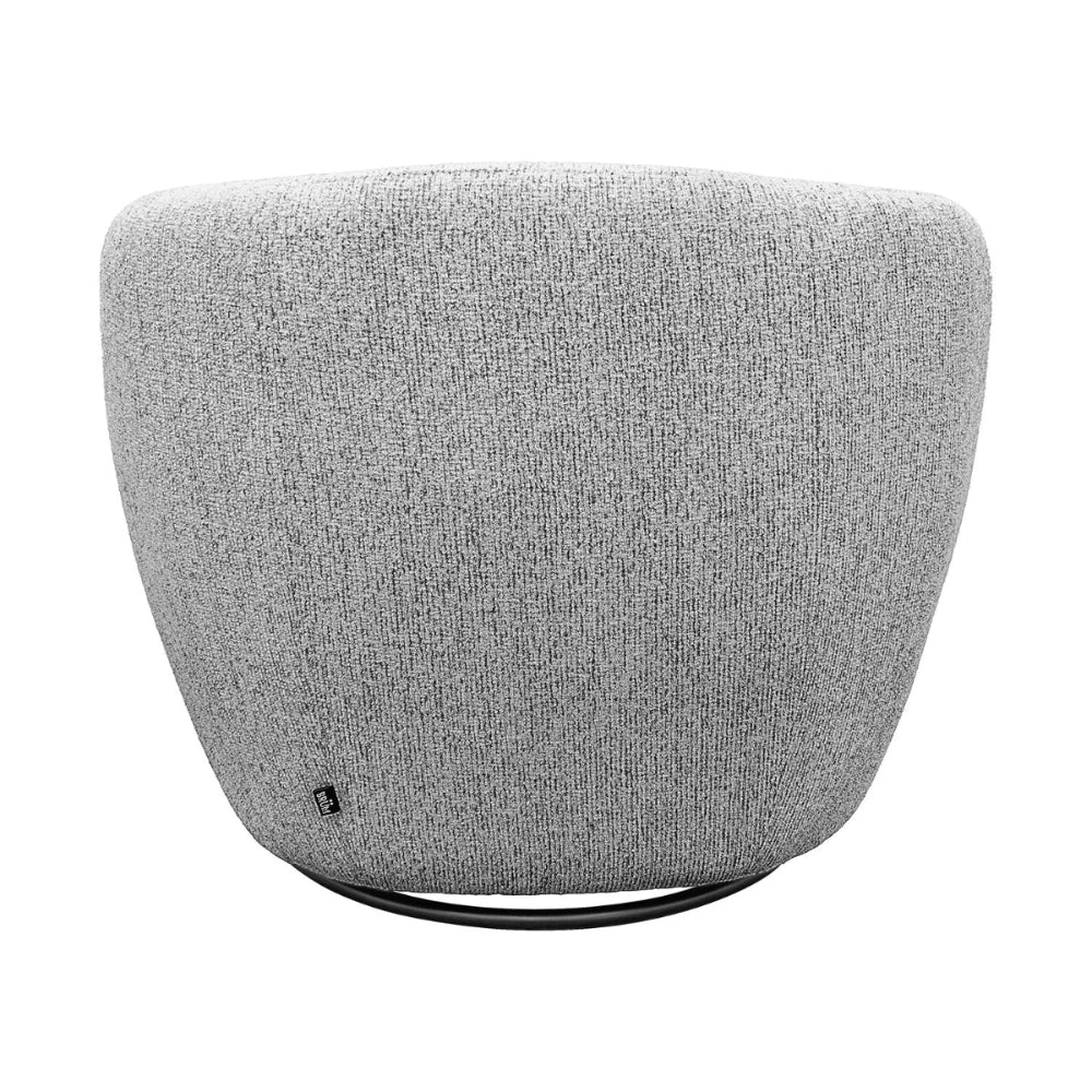 Sillón Giratorio Biarritz Gris Vista Trasera