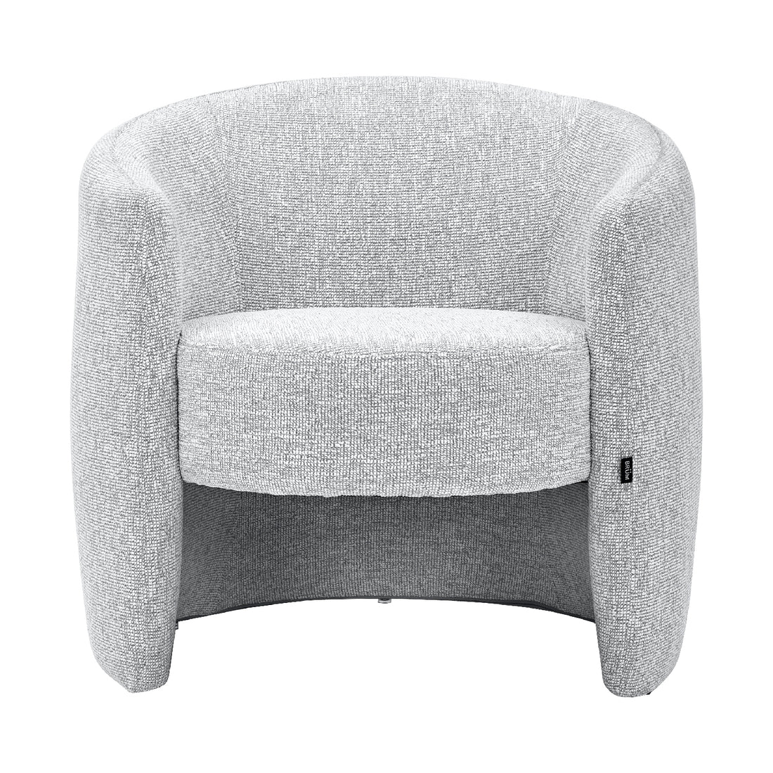 Sillón Perth color gris, vista frontal