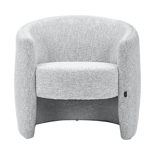 Sillón Perth color gris, vista frontal
