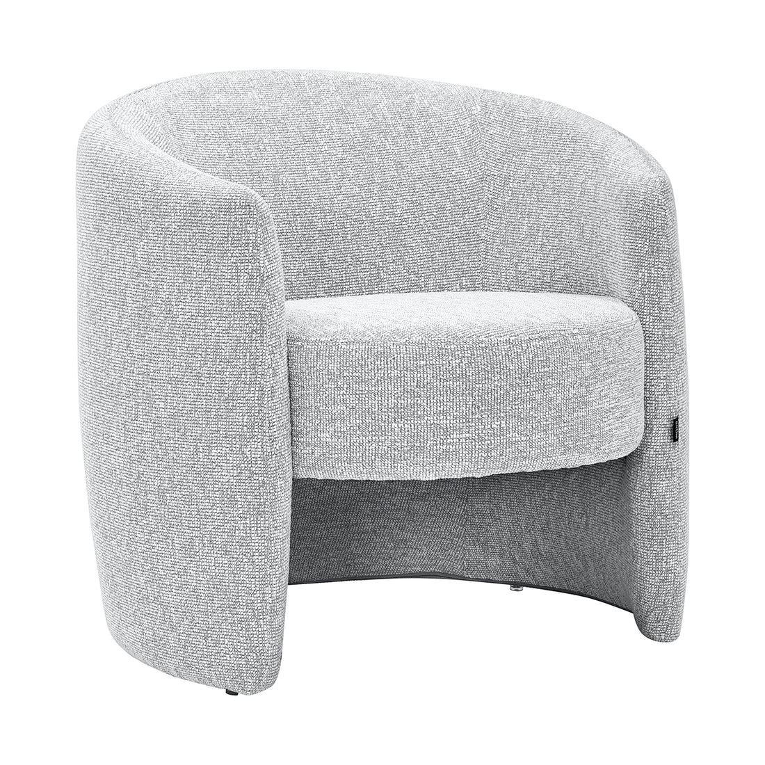Sillón Perth color gris, vista tres cuartos