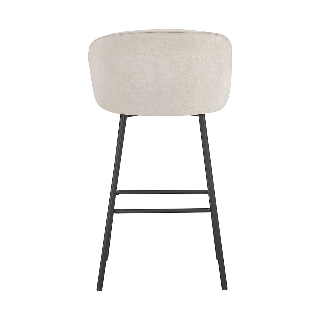 Banco Alto Miami Beige Vista Trasera