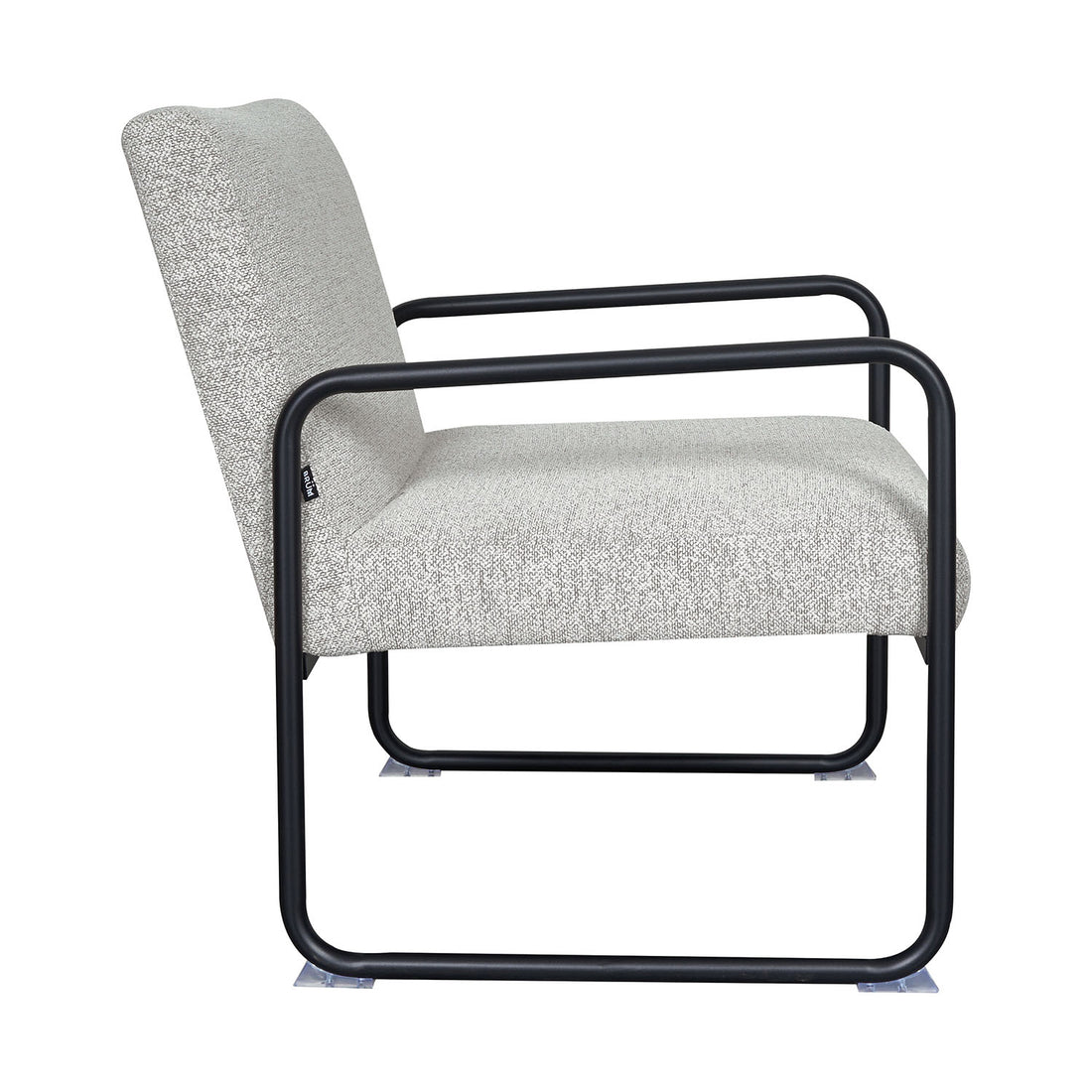 Sillón Bolonia Gris Vista Lateral