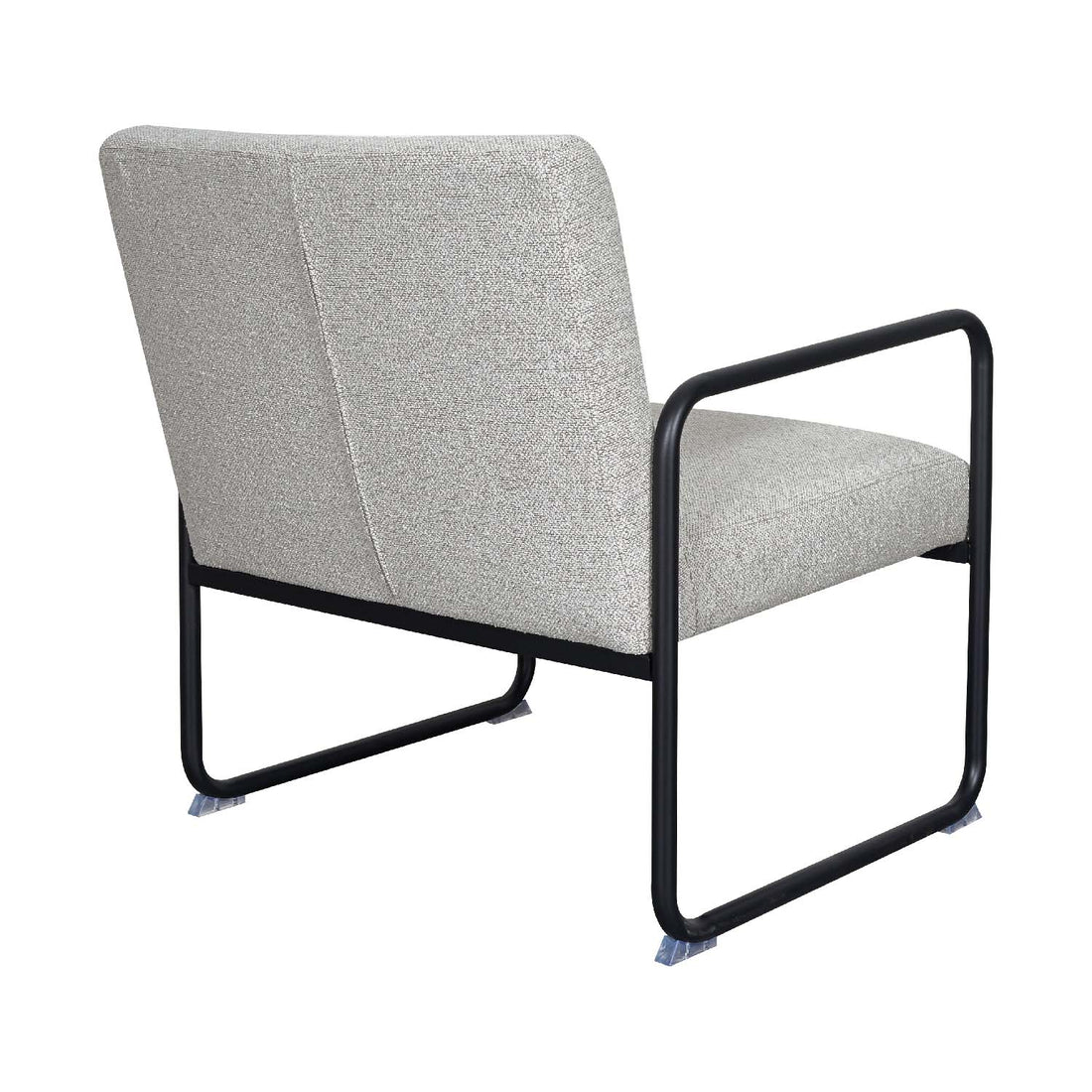 Sillón Bolonia Gris Vista en Perspectiva Trasera