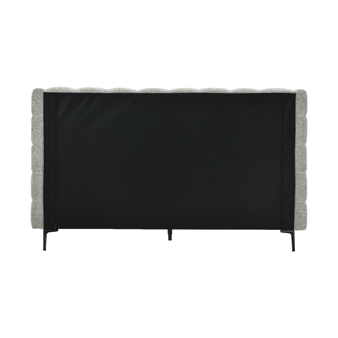 Cama Toledo Queen Gris Vista Trasera