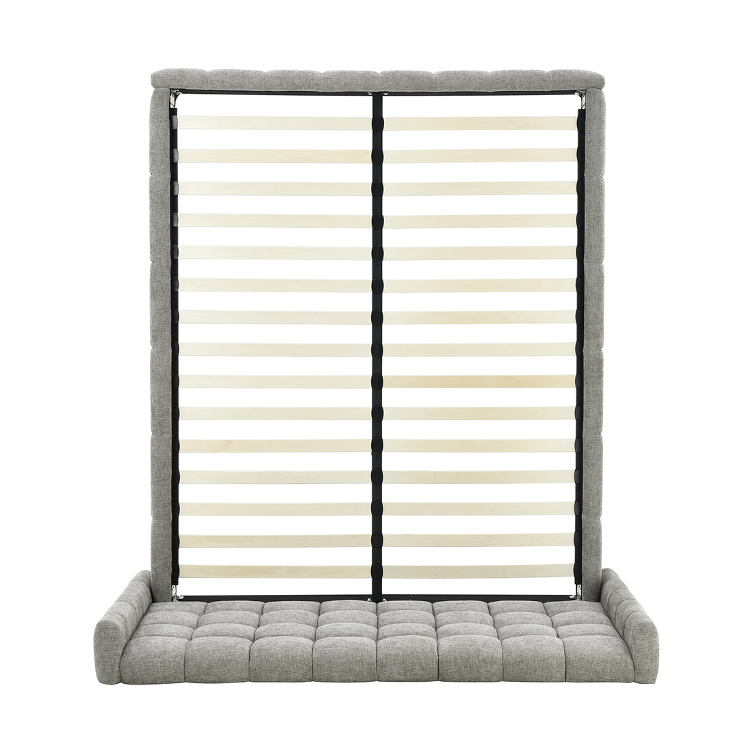 Cama Toledo Queen Gris Vista Superior