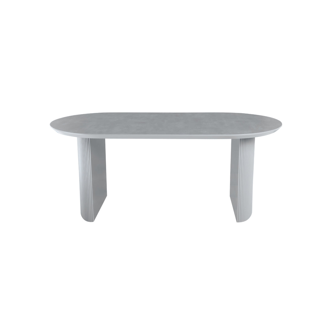 Mesa de Comedor Chipre Gris en comedor, foto ambientada