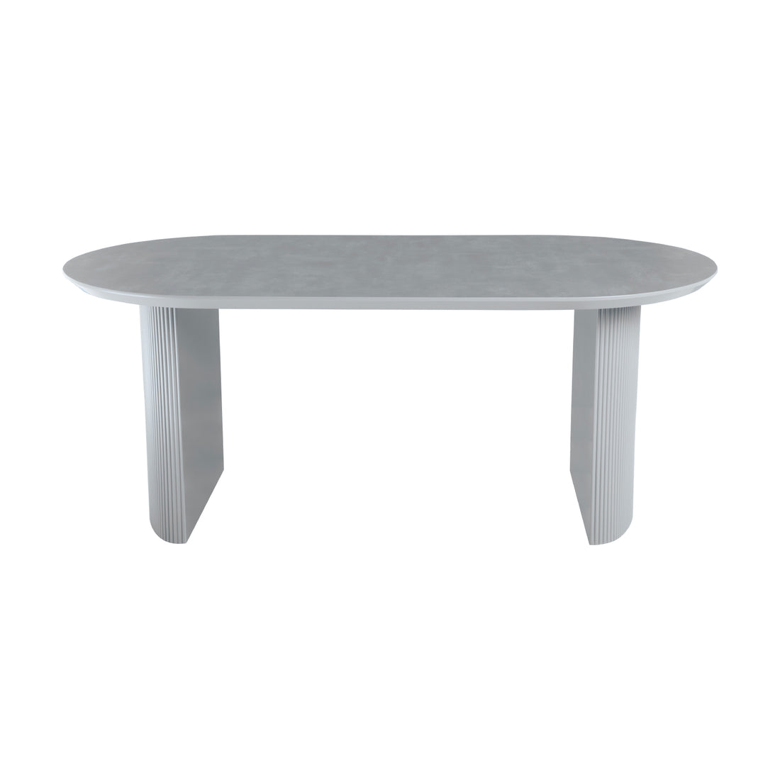 Mesa de Comedor Chipre Gris Vista en Perspectiva