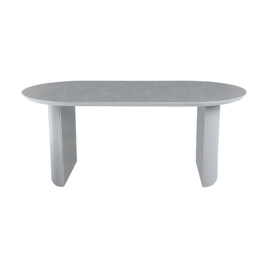 Mesa de Comedor Chipre Gris Vista en Perspectiva
