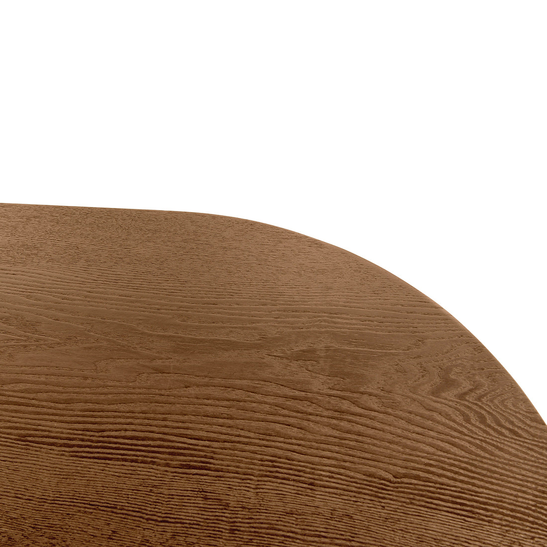 Mesa de Comedor Chipre Nogal Vista de Detalle de la Cubierta