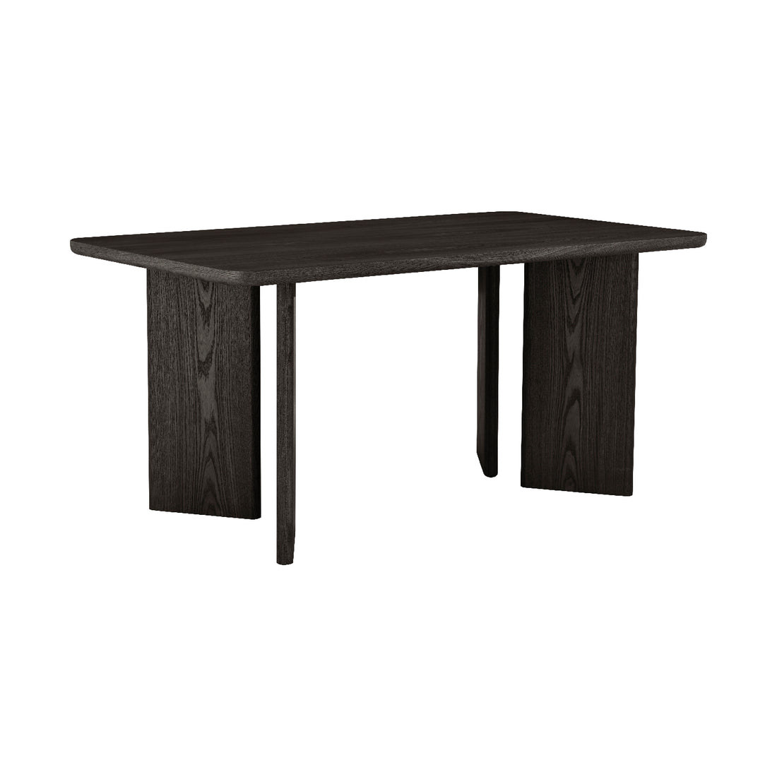 Mesa de Comedor Oslo Negra Vista en Perspectiva