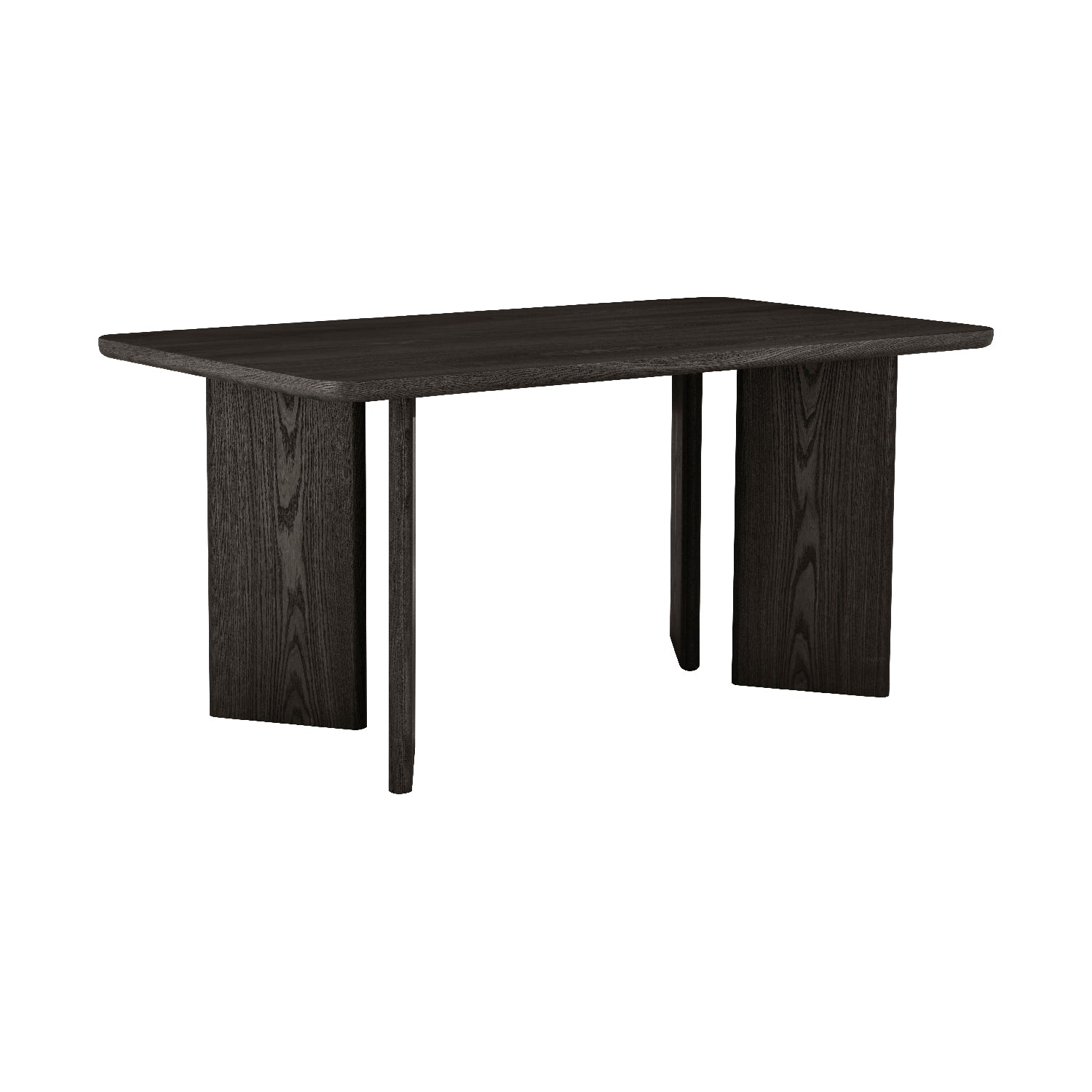 Mesa de Comedor Oslo Negra Vista en Perspectiva
