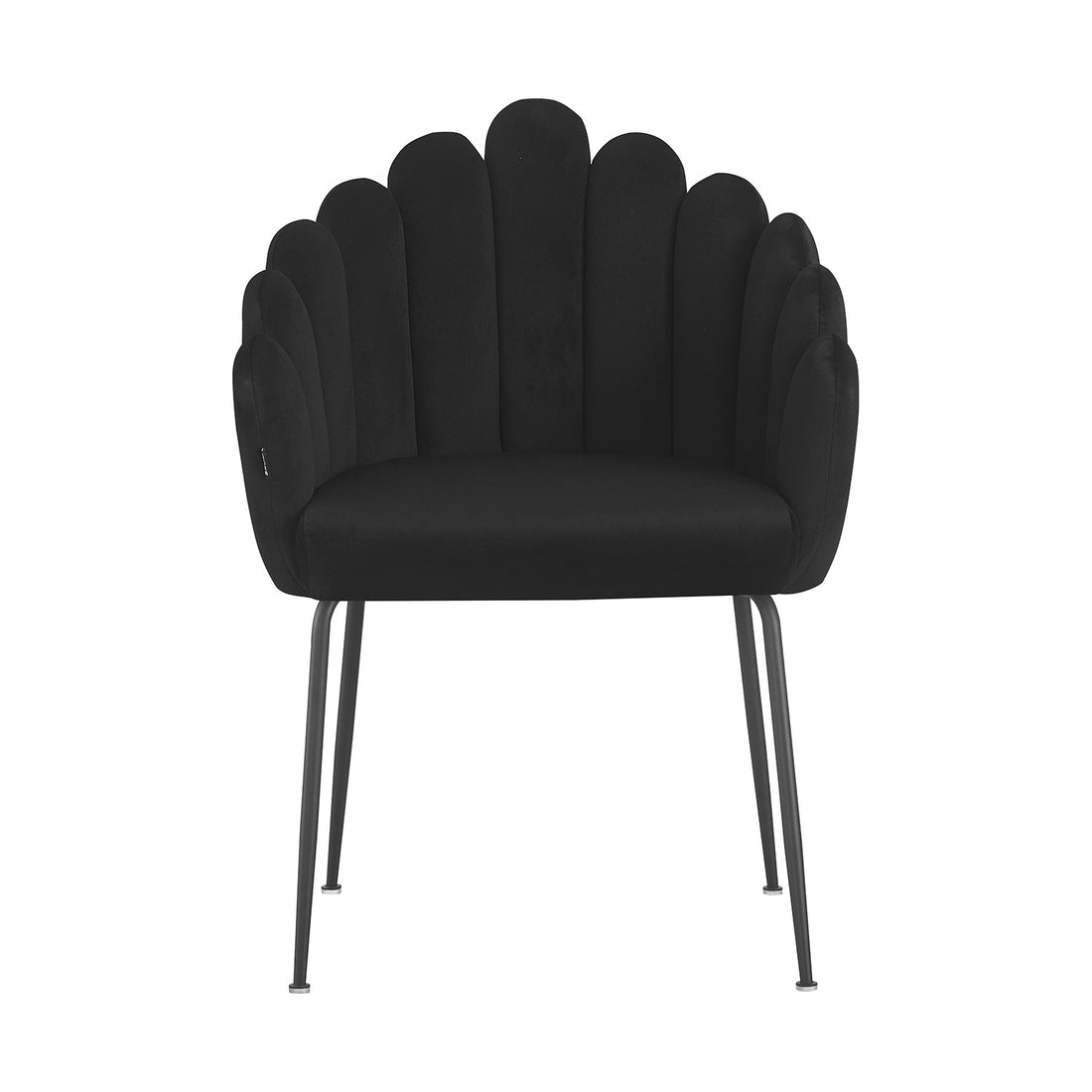 Silla Cordoba Negra Vista Frontal