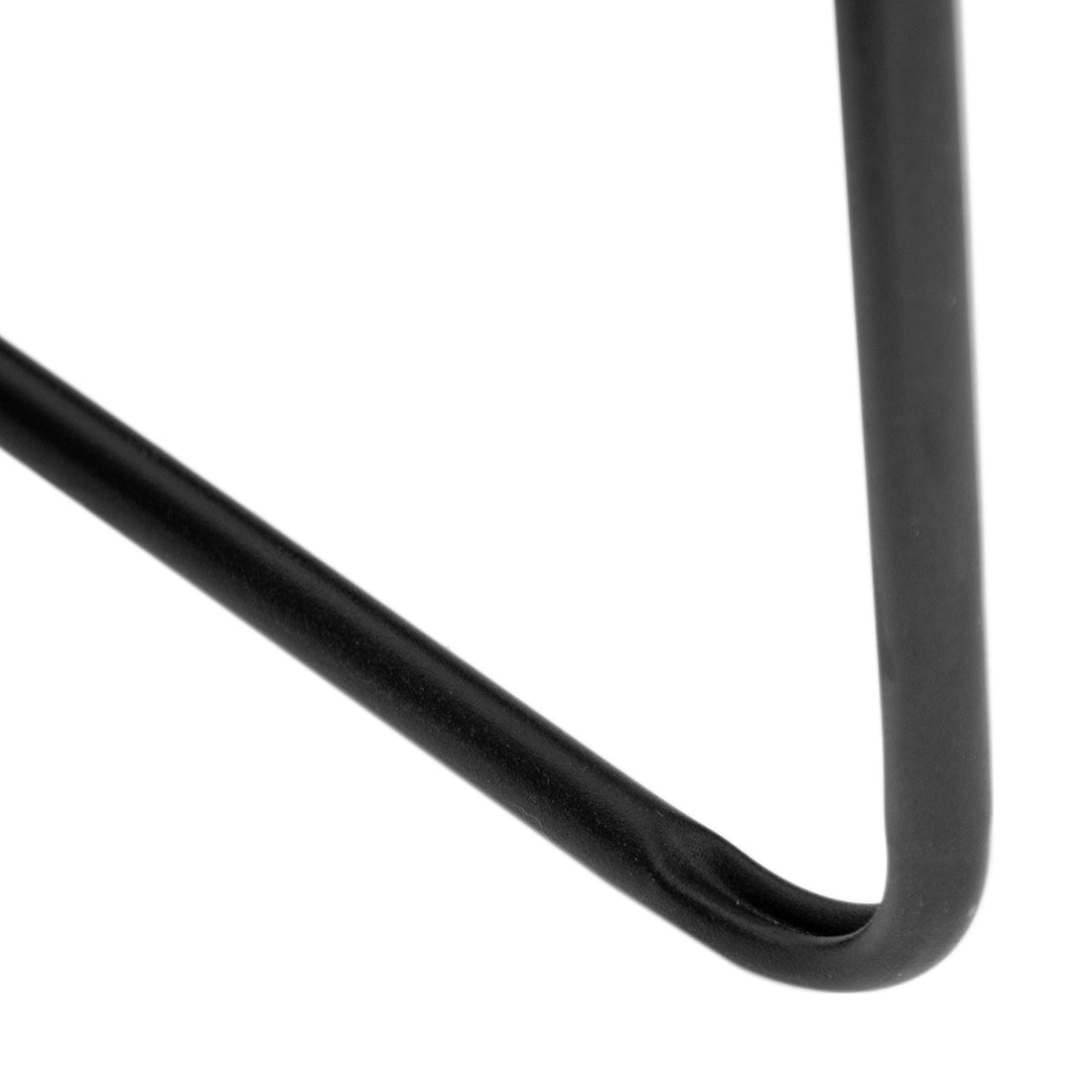 Espejo Seúl 165 cm Marco Negro Vista de Detalle de la Pata Tubular de Acero