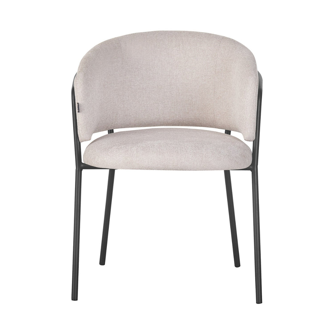 Silla Escocia Beige  Pata Negra Vista Frontal