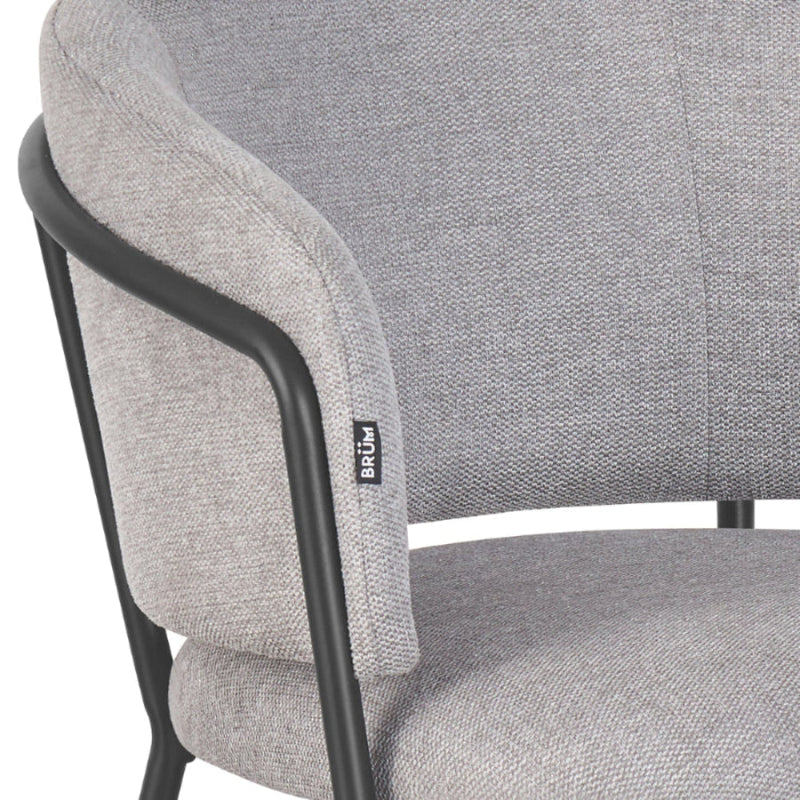Silla Escocia Grey Pata Negra Vista A Perspectiva