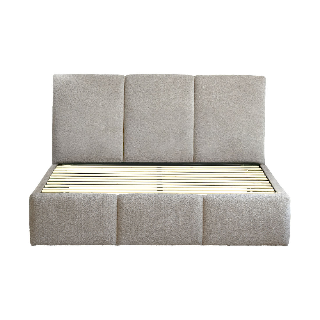 Cama Granada, estructura de base con tablillas de madera