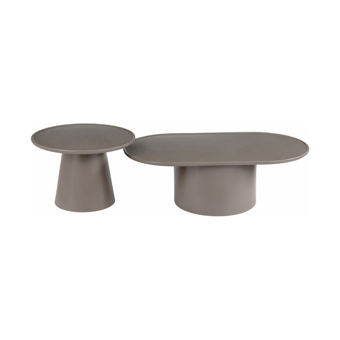 Mesa Lateral Ginebra Taupe Vista Superior