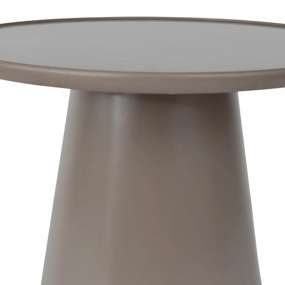 Mesa Lateral Ginebra Taupe Vista Frontal