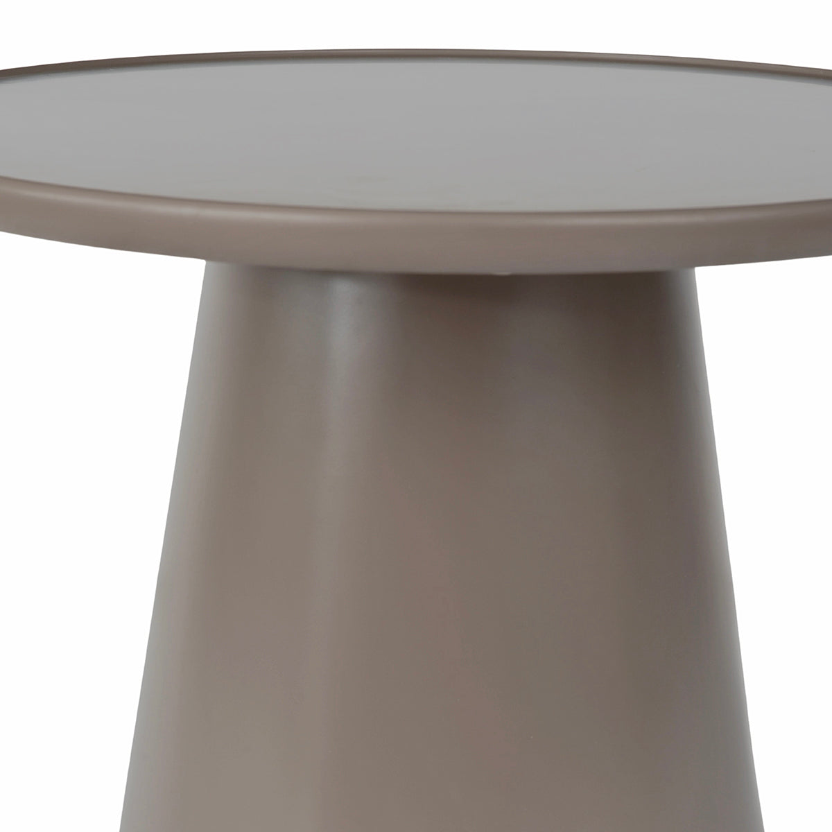 Mesa Lateral Ginebra Taupe Vista Frontal