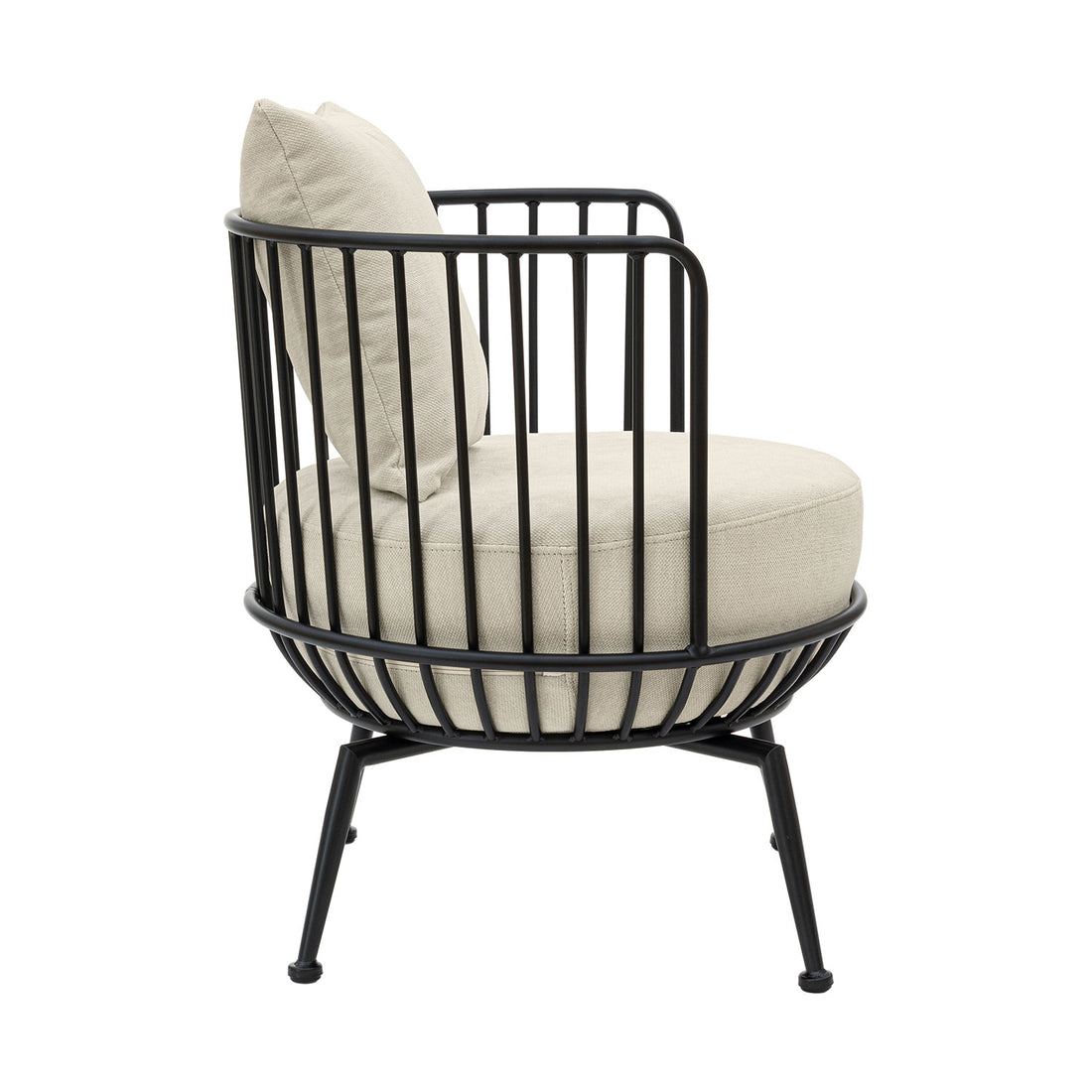 Sillón Individual Verviers Black Vista Frontal