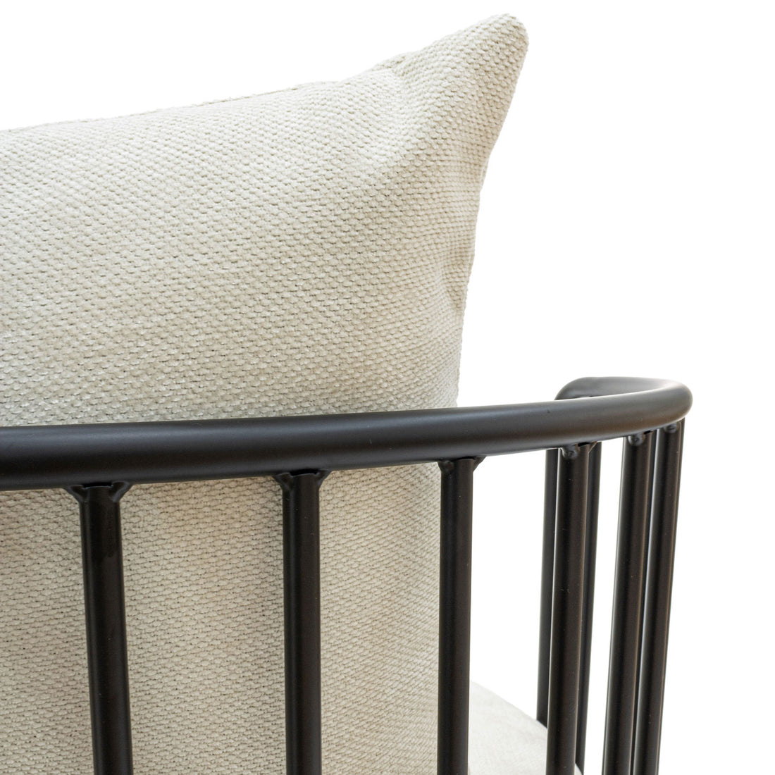 Sillón Individual Verviers Black Vista Trasera