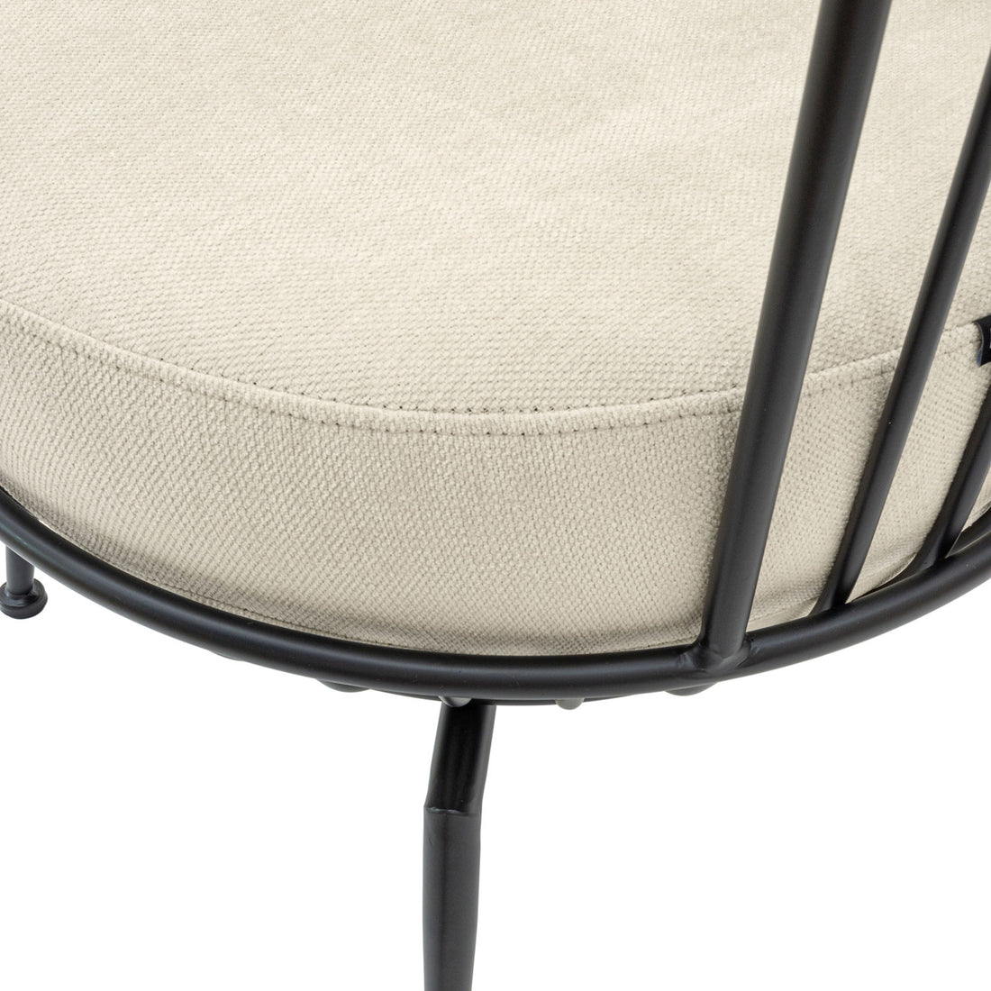 Sillón Individual Verviers Black Vista de Detalle